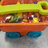 TOY WAGON WITHBUILDING BRICKS